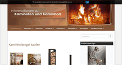 Desktop Screenshot of kaminofen-kaminholz.de