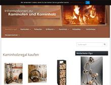 Tablet Screenshot of kaminofen-kaminholz.de